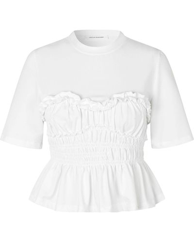 Cecilie Bahnsen Vilde Cotton T-shirt - White