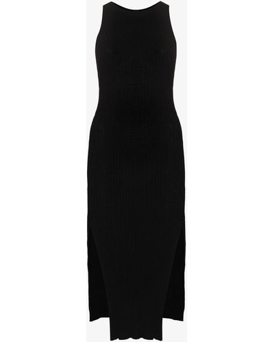 Dion Lee Sleeveless Knitted Dress - Women's - Cotton/nylon - Black