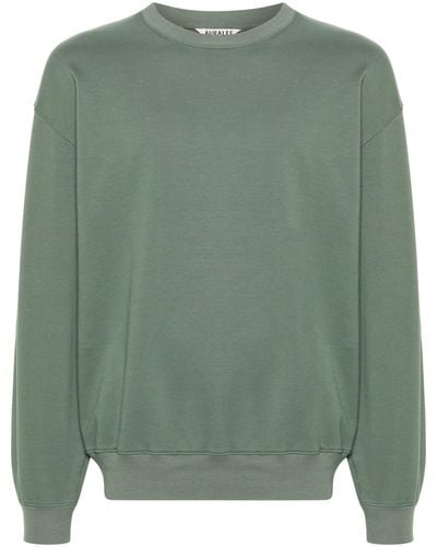 AURALEE Super High Gauze Cotton Sweatshirt - Green