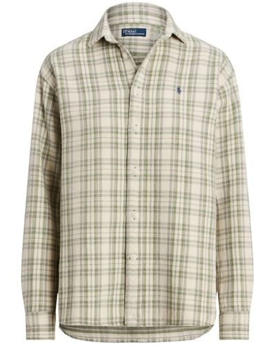 Polo Ralph Lauren Plaid Cotton Shirt - Natural