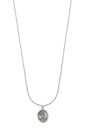 Pyrrha Sterling Lionhearted Talisman Chain Necklace - White