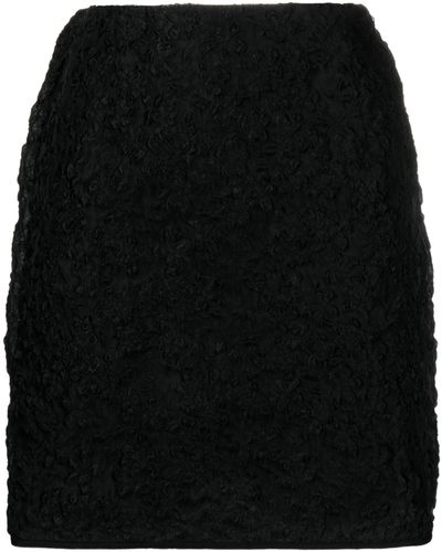 Cecilie Bahnsen Vailis Mini Skirt - Women's - Polyamide/cupro/polyester - Black