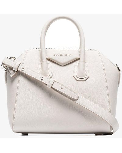 Givenchy Mini Antigona Leather Satchel - White