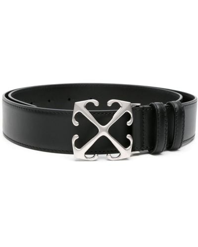 Off-White c/o Virgil Abloh Black Arrow Leather Belt - Men's - Calf Leather