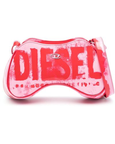 DIESEL Play Logo-print Shoulder Bag - Red