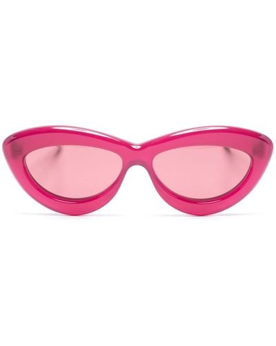 Loewe Curvy Cat-eye Sunglasses - Pink