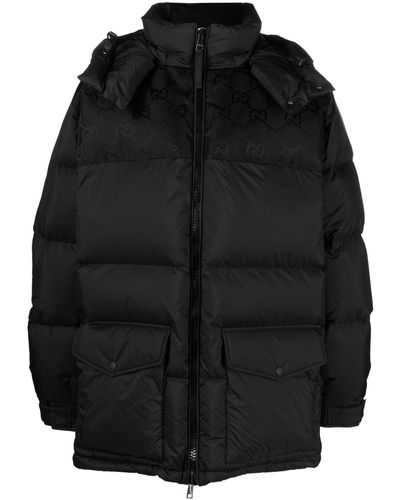 Gucci gg Supreme Puffer Jacket - Black