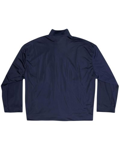 Balenciaga Roll-neck Zip Jacket - Blue