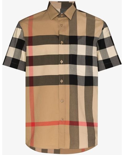 Burberry Somerton Vintage Check Stretch-cotton Shirt - Multicolour