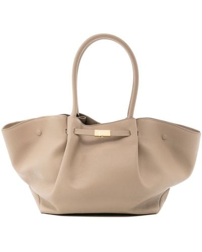 DeMellier London Neutral Large New York Leather Tote Bag - Women's - Leather - Natural