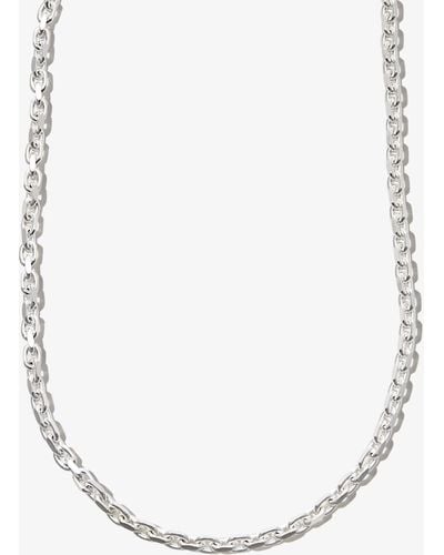 All_blues Sterling Anchor Chain Necklace - Metallic