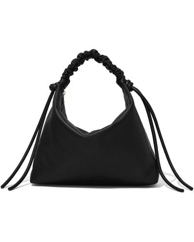 Proenza Schouler Drawstring Medium Leather Shoulder Bag - Black