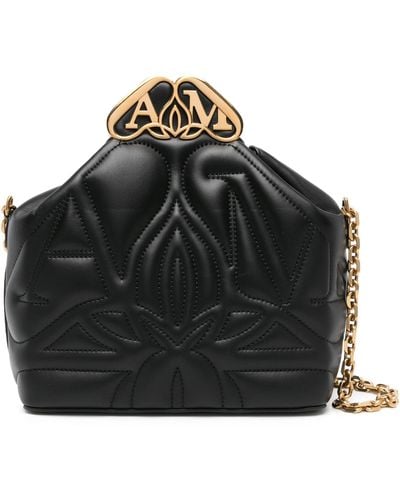 Alexander McQueen The Seal Box Leather Cross Body Bag - Women's - Calf Leather - Black