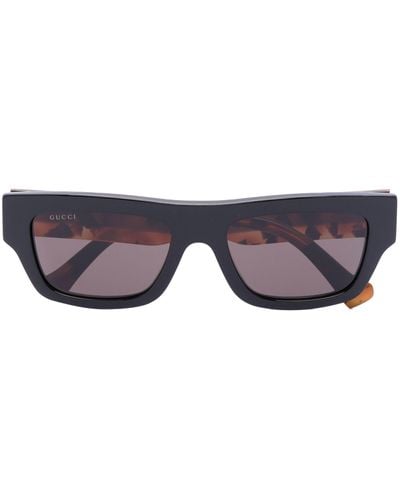 Gucci Square-frame Tinted Sunglasses - Blue