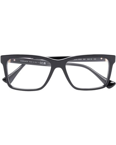 Versace Square Frame Glasses - Brown