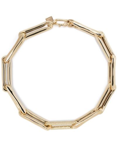 Lauren Rubinski 14k Yellow Diamond Necklace - Metallic