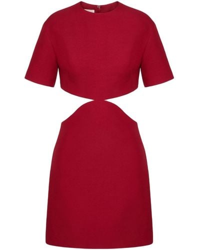 Valentino Garavani Crepe Couture Mini Dress - Women's - Virgin Wool/silk - Red
