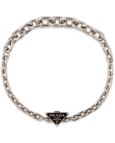 Prada Symbole Necklace - Metallic