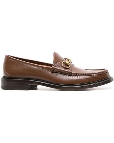 Gucci Loafer With Horsebit - Brown
