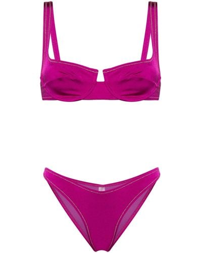 Reina Olga Brigitte Underwired Bikini Set - Purple