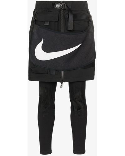 Nike X Mmw Logo Towel Utility Skirt - Black