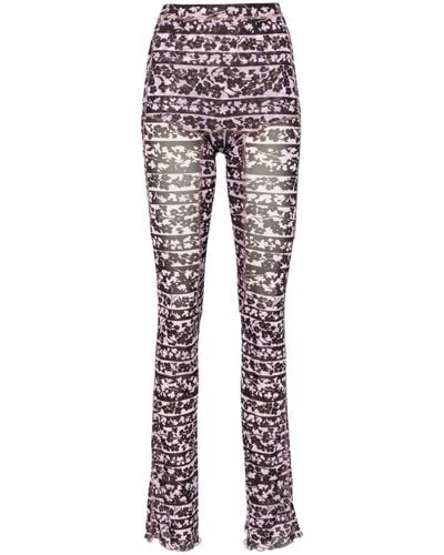 KNWLS Halcyon Blossom-print leggings - Women's - Polyester/elastane - Pink