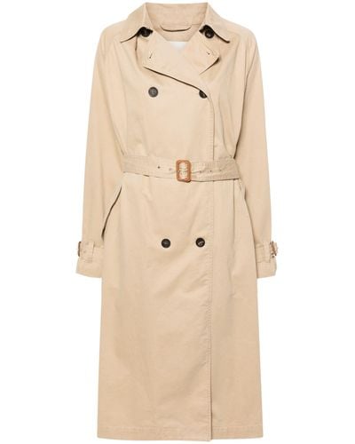Isabel Marant Neutral Double Breasted Trench Coat - Natural
