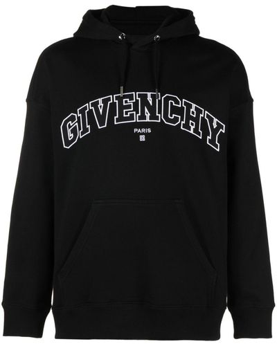 Givenchy Logo Appliqué Hoodie - Black