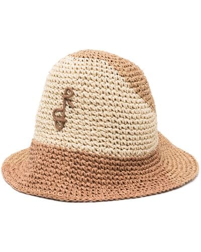 Ruslan Baginskiy Neutral Ruslan Crochet Bucket Hat - Natural