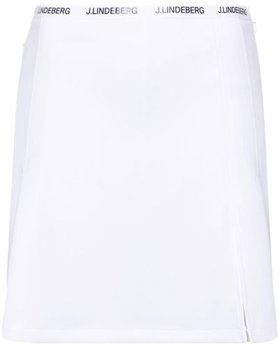 J.Lindeberg Keisha Pleated Mini Skirt - Women's - Spandex/elastane/polyester - White