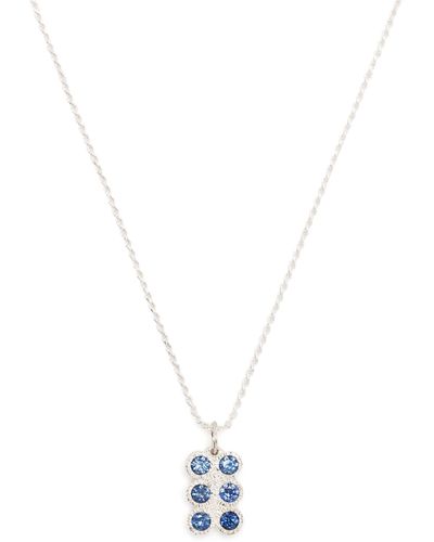 Bleue Burnham Sterling Flowers Grow Together Necklace - White