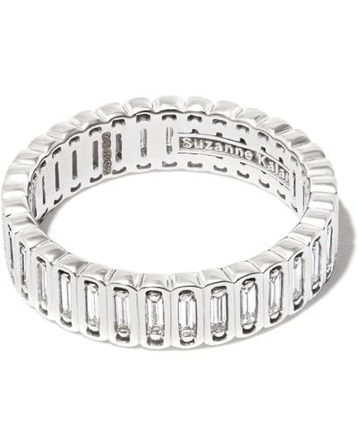 Suzanne Kalan 18k White Gold Diamond Ring - Men's - 18kt White Gold - Metallic