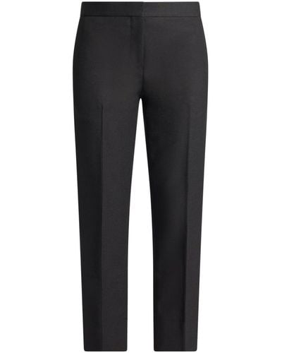 Ferragamo Mid-rise Tailored Trousers - Women's - Wool/viscose/other Fibers/virgin Wool - Black