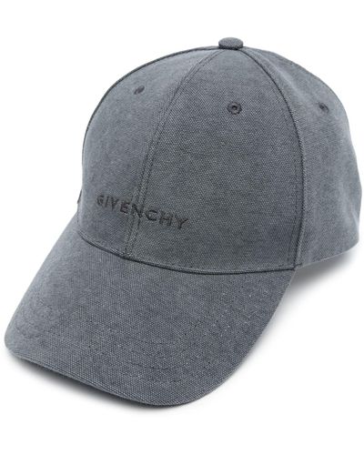 Givenchy Logo-embroidered Cotton Cap - Men's - Cupro/cotton - Grey