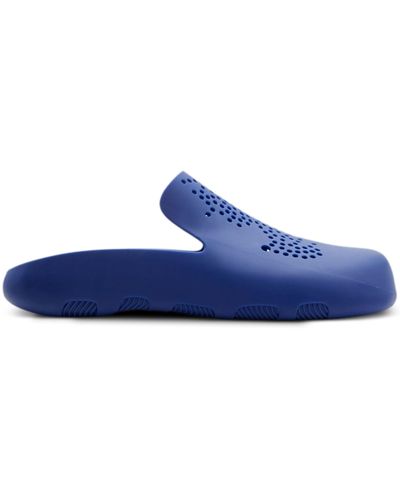 Burberry Stingray Perforated Clogs - Blue