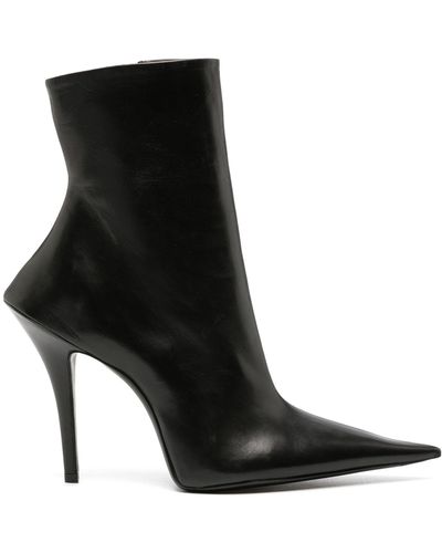 Balenciaga Witch Leather Boots - Black