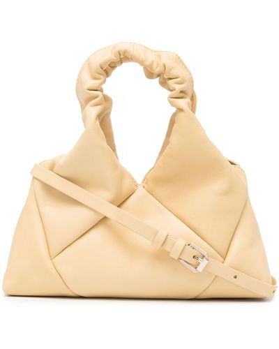 RECO Mini Didi Leather Cross Body Bag - Natural