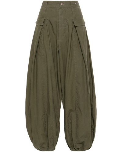 R13 Jesse Cropped Tapered Pants - Green