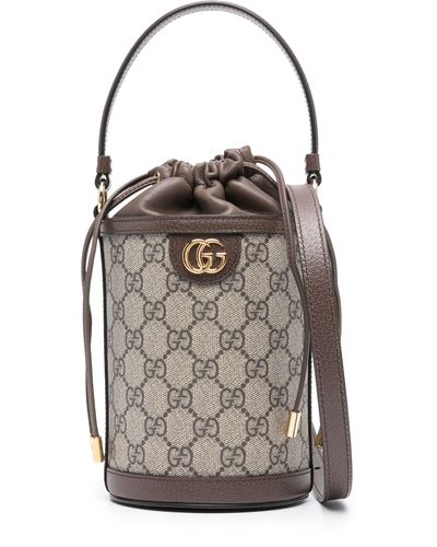 Gucci Ophidia Bucket Bag - Women's - Calf Leather - Grey