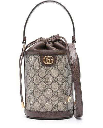 Gucci Ophidia Bucket Bag - Women's - Calf Leather - Gray