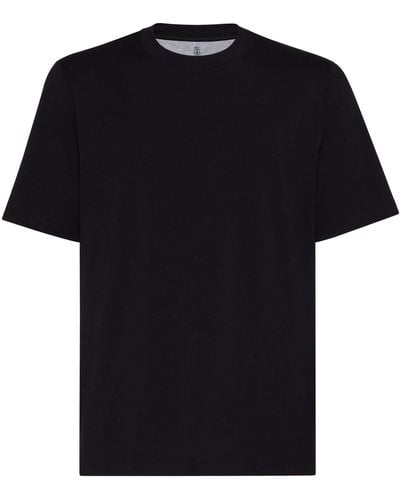 Brunello Cucinelli Crew-neck Cotton T-shirt - Black