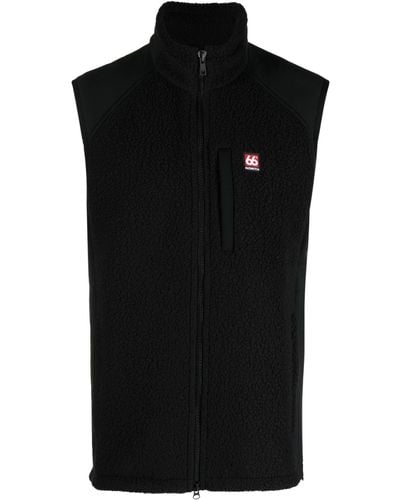 66 North Tindur Fleece Vest - Men's - Polyester - Black