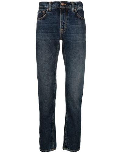 Nudie Jeans Gritty Jackson Straight Leg Jeans - Blue