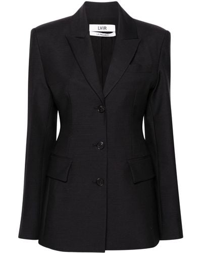 LVIR Single Breasted Tailored Blazer - Black