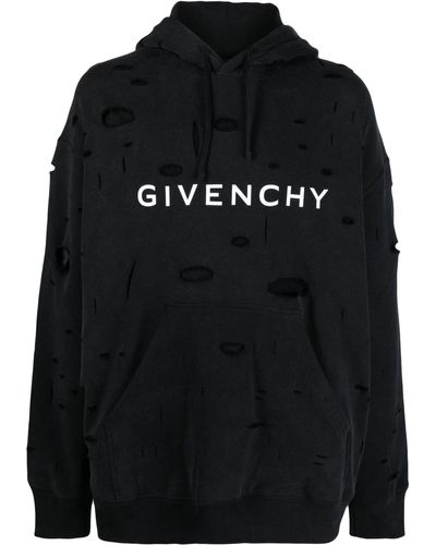 Givenchy Felpa Oversize Con Logo - Black