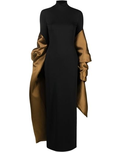 Solace London Lyana Shawl Maxi Dress - Women's - Elastane/polyester - Black