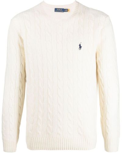Polo Ralph Lauren Long Sleeve Pullover Knit - White