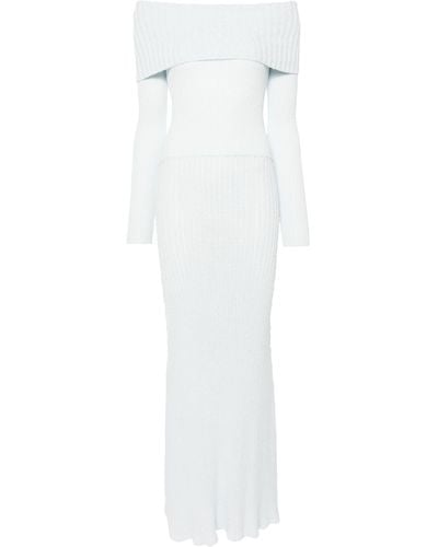 AYA MUSE Karia Off-shoulder Maxi Dress - Women's - Nylon/viscose - White