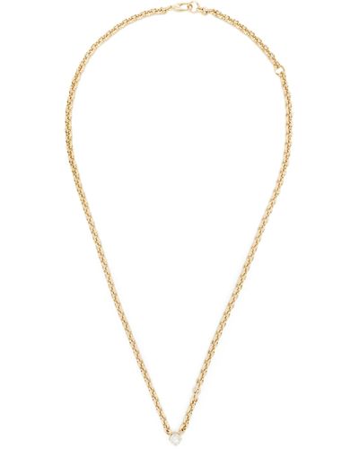 Lizzie Mandler 18k Yellow Diamond Necklace - Women's - White Diamond/18kt - Metallic