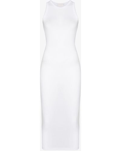 Wardrobe NYC Ribbed Cotton Midi Dress - Women's - Cotton - White
